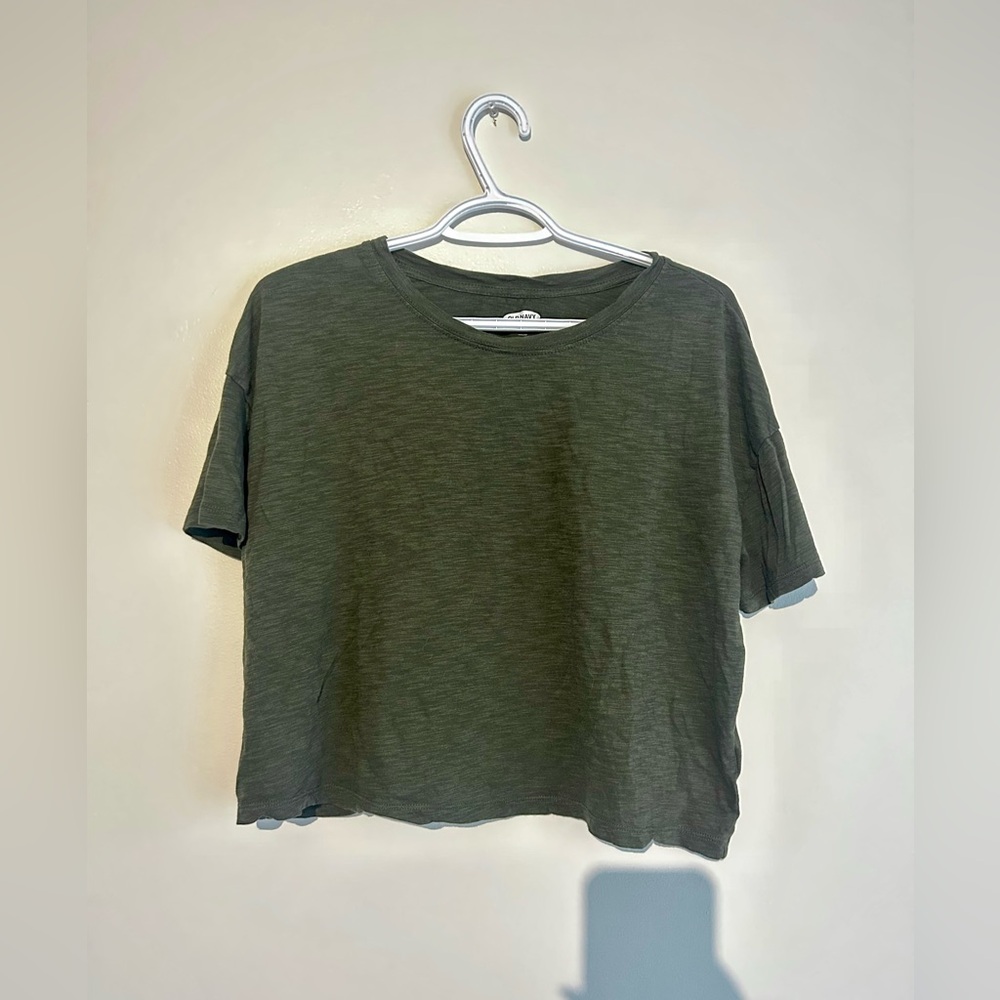 Old Navy Green Crop Top - Size Large